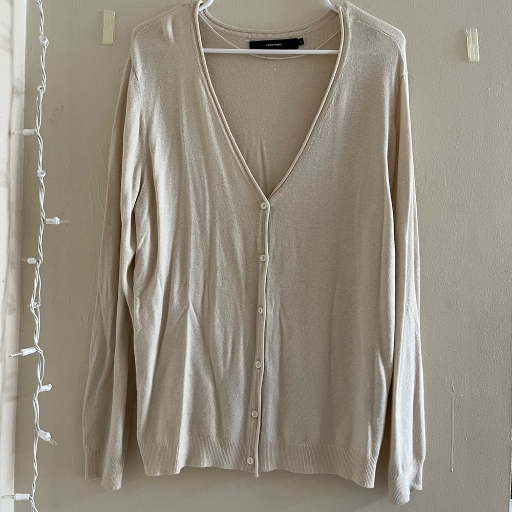 ASOS tan long sleeve cardigan